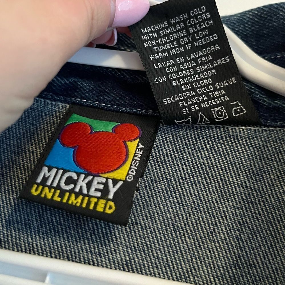 Vintage 90s Jerry Leigh Mickey Unlimited Disney Jean Jacket - Picture 6 of 13